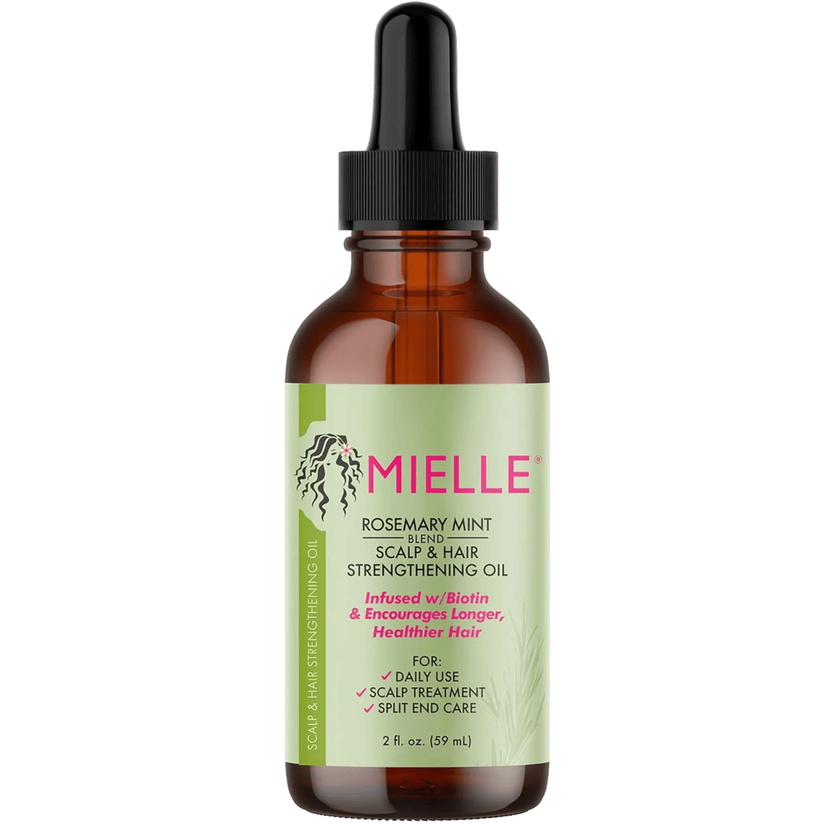 Mielle Organics Mielle Rosemary Mint Scalp and Hair Strengthening Oil for Healthy Hair Growth, 2 oz